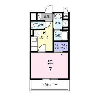 リッシュ【3階】の間取り