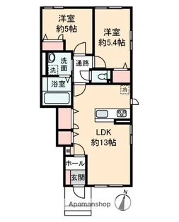 エルツⅠ【105号室】の間取り