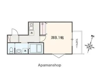 MELLAS西川口Ⅳ【3階】の間取り