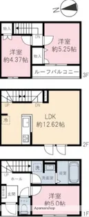ベルリード【B号室】の間取り