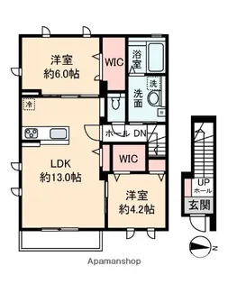 アコルデ【201号室】の間取り