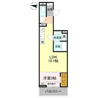 DーSERENO北野【2階】の間取り