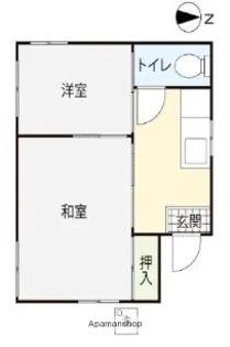 田中荘【101号室】の間取り