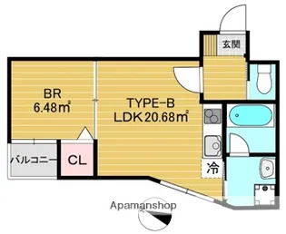 (仮)西川口マンション【3階】の間取り