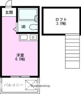 TWIN PASTEL三鷹A【3階】の間取り
