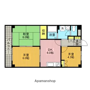 GRACECOURT蕨【3階】の間取り