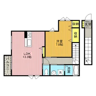 メゾン・ド・リューバコ【201号室号室】の間取り