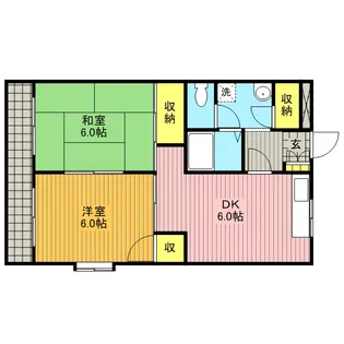 ポポラーレ壱番館【1階】の間取り