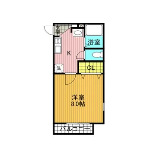 レ・フレール【305号室号室】の間取り