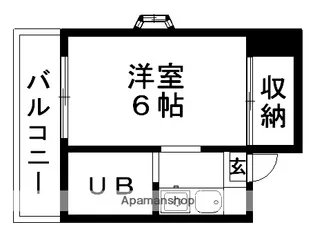 エリスアカオ【601号室】の間取り