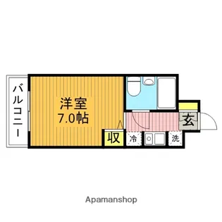 コスモプレイス蕨【209号室】の間取り