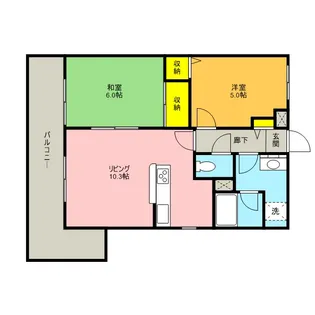 PARK SQUARE西川口【5階】の間取り