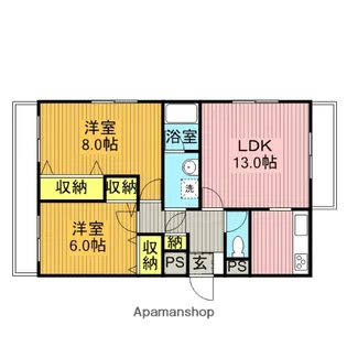 ユニーグレイス【3階】の間取り