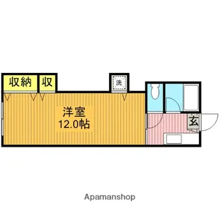 オーシャンハイツ【102号室】の間取り