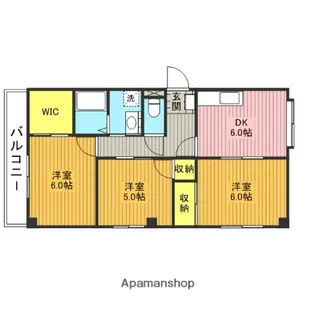 ザ・グレイス早田【306号室】の間取り