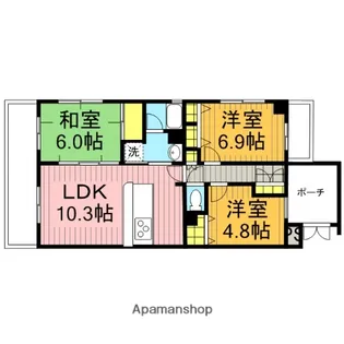 クリオ西川口伍番館【505号室】の間取り