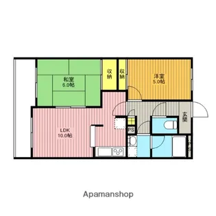 カーサ並木【1階】の間取り