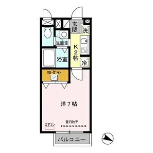 プランドール【1階】の間取り