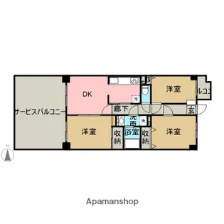 セントヒルズ東川口【2階】の間取り