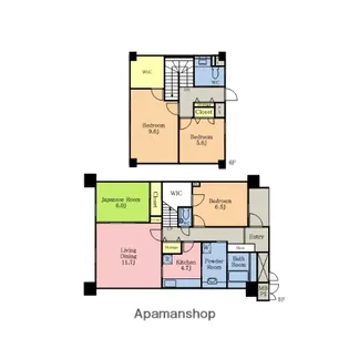 東川口ガーデンプラザ五番館【503号室】の間取り