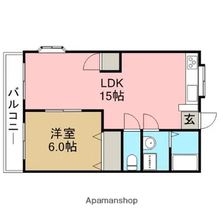 グランディール東川口Ⅱ【202号室】の間取り
