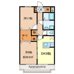 パレット【2階】の間取り