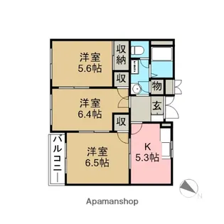アピアスリーゼ【2階】の間取り