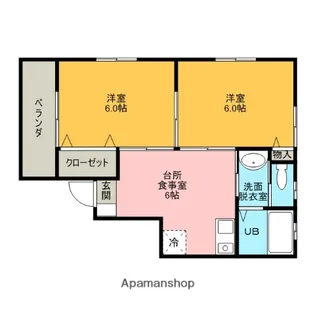 長蔵マンション【2階】の間取り
