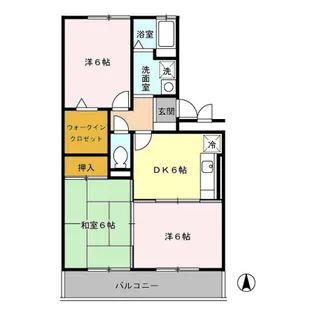 プリムローズ【3階】の間取り