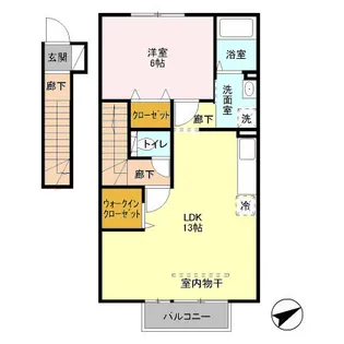 ヴァンベール【2階】の間取り