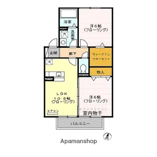 リリー坂下【2階】の間取り