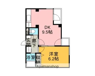 東川口マンション【4階】の間取り