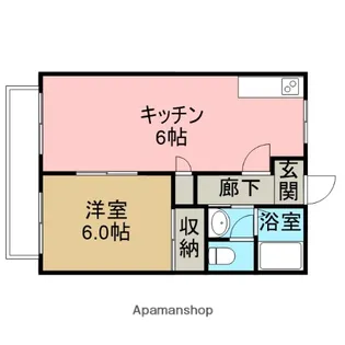 第5パレスイン【1階】の間取り