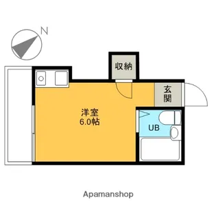 エンジェル東川口【104号室】の間取り