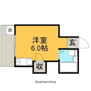 エンジェル東川口【103号室】の間取り