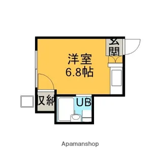 エンジェル東川口【105号室】の間取り
