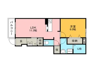 カメリア【1階】の間取り