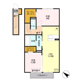 シリウス戸塚【2階】の間取り