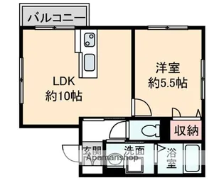 埼玉県草加市新里町【アパート】の間取り