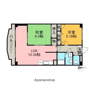 リエントラーレ【1階】の間取り