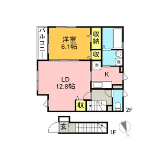 ドエルM【2階】の間取り