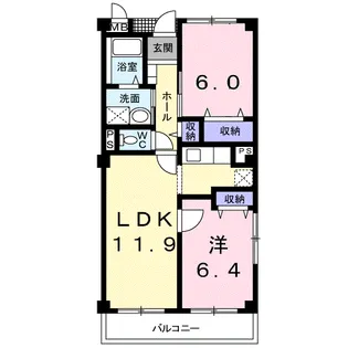 メイプルガーデン【2階】の間取り
