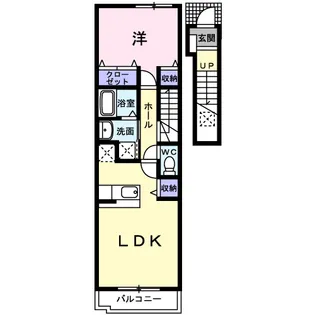 ベルフレージュB【2階】の間取り