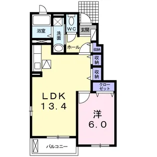 サンリット ヴィレッジ Ⅰ【1階】の間取り