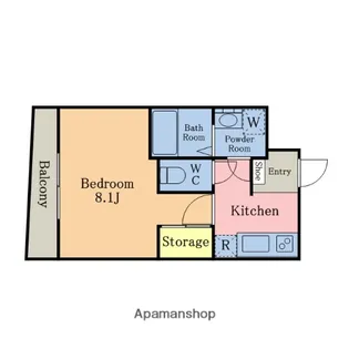 エステーコート東川口【1階】の間取り