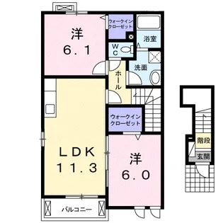 ラミネール【2階】の間取り