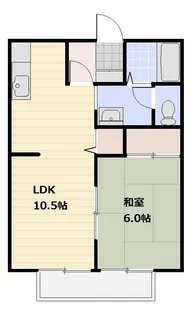 ビーライン差間 B【201号室号室】の間取り