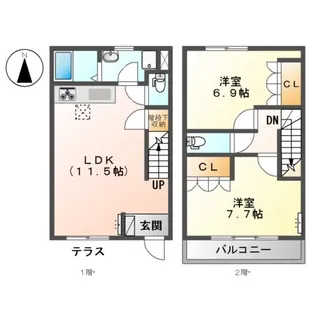 URBAN DELIGHT(アーバン ディライト)【1階】の間取り