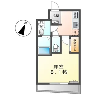 エステーコート東川口【1階】の間取り