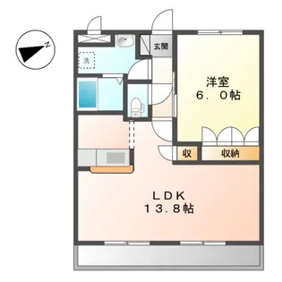 TIARA(ティアラ)【1階】の間取り